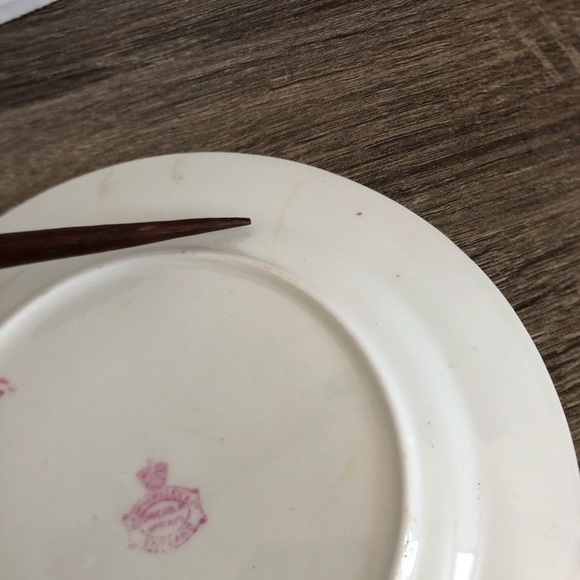 Vtg Hammersley Dresden Floral Gold Trim Plate - Picture 8 of 15